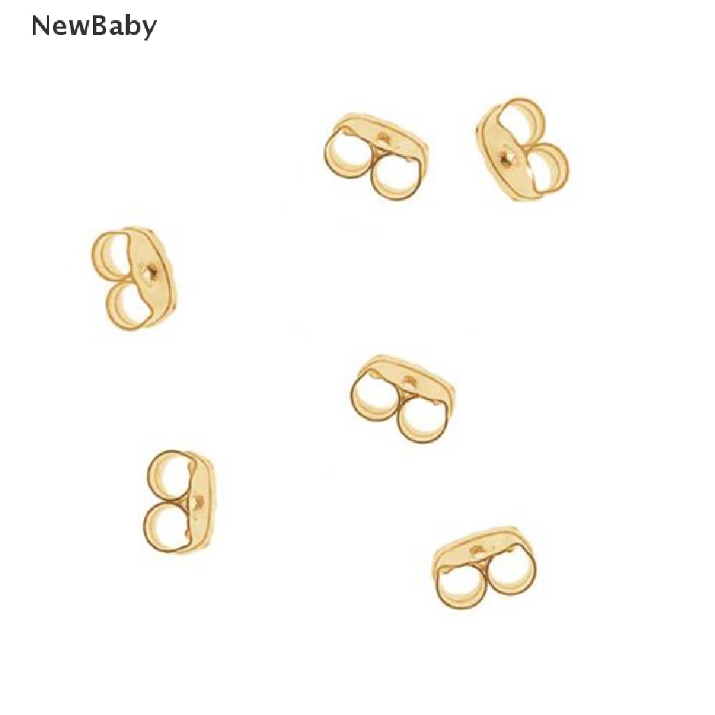 Newbaby 10PCS Stopper Anting Tusuk Bahan Metal