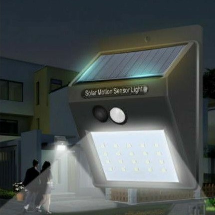 Lampu ditangga dinding outdoor teras tenaga surya solar panel