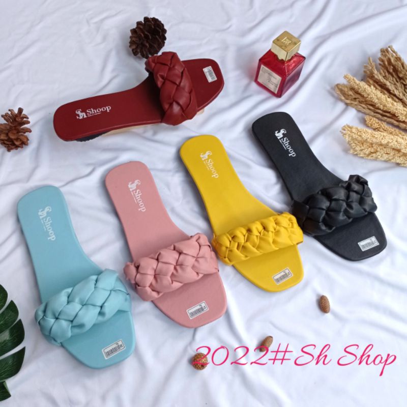 sendal wanita Sendal Teplek Wanita Kokop Kepang Cantik