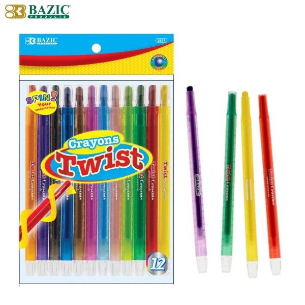 

Bazic Twist Crayon 12 Colours - Krayon Putar