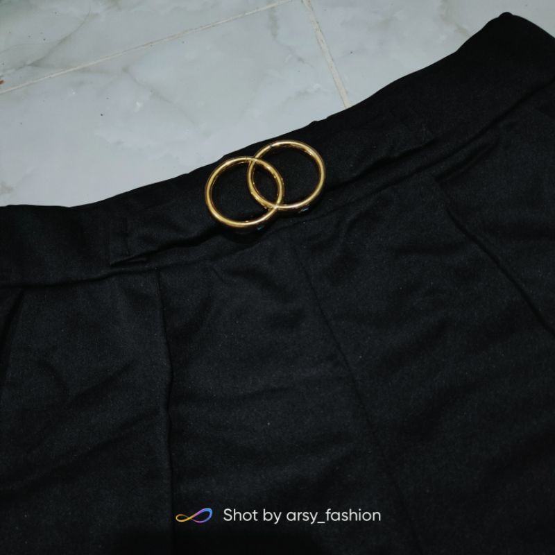 Scuba Belt Double Ring/celana wanita murah/doty pants