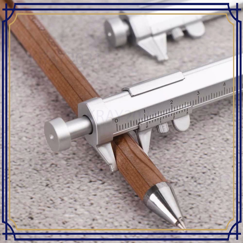 Taffware Pena Multifungsi Ballpoint Measuring Tool Scale Ruler - B100