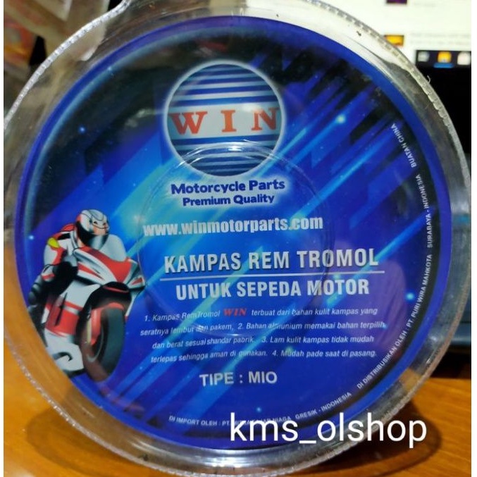 Kampas rem belakang Mio/all motor matic ymh, vega zr (win)