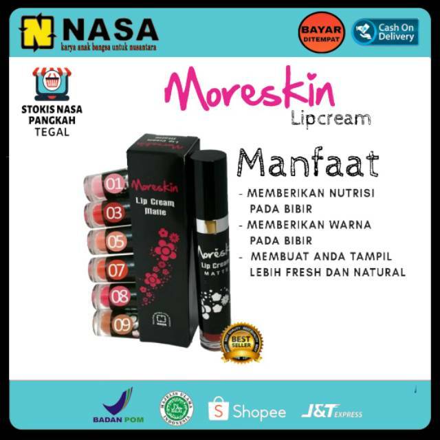 MORESKIN LIP CREAM MATTE / LIPSTIK MORESKIN / MORESKIN