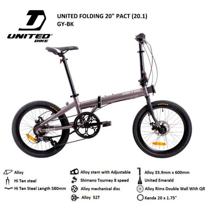 Sepeda Lipat 20 inch United Pact