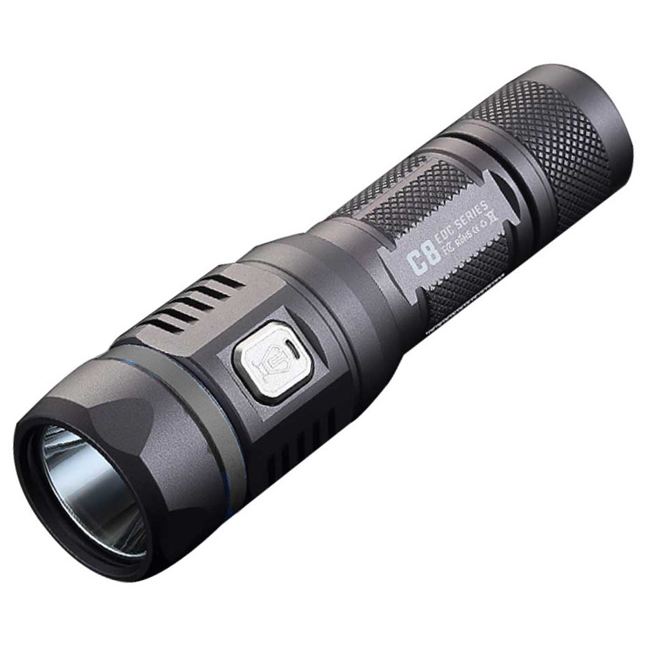 JETBeam C8 Pro Tactical Senter LED Cree SST-40 N4 BC 1200 Lumens - Black