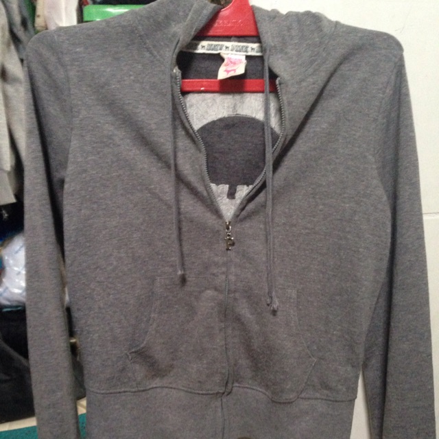 Jaket preloved hoodie Univ pink