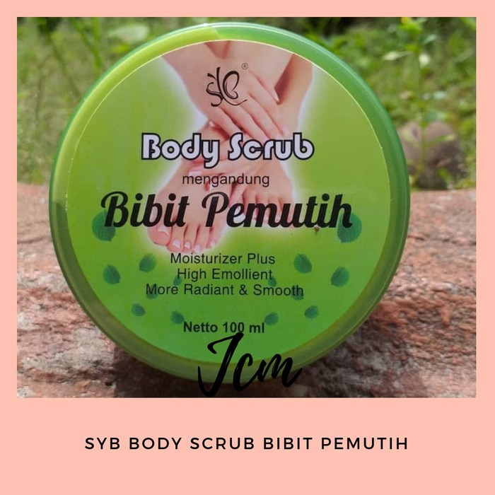 LULUR PEMUTIH BADAN SYB BODY SCRUB BIBIT PEMUTIH BPOM 100ML LULUR BIBIT PEMUTIH PERAWATAN TUBUH