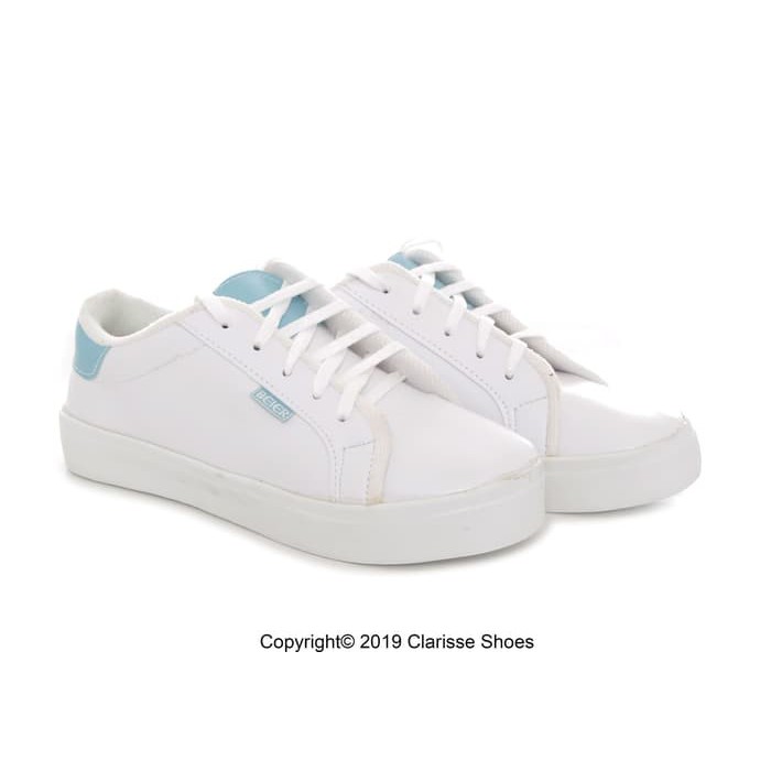 HD SEPATU WANITA KETS SNEAKER PLAIN POLOS BEST SELLER MURAH - BIRU DAN PINK