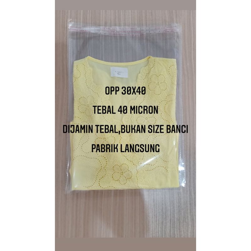 Jual Plastik Opp 30x40 Tebal Asli Pabrik Langsung Shopee Indonesia 8254