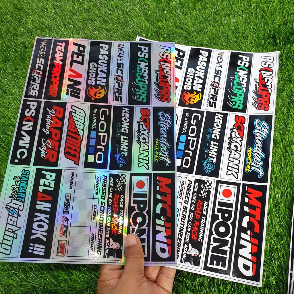 Sticker Racing Scoopy Stiker Motor Scoopy Variasi