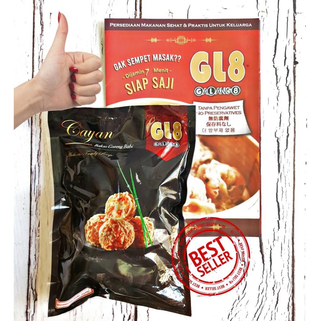 

Bakso Goreng babi Udang isi 6 pcs/Cayan/Frozen food GL8