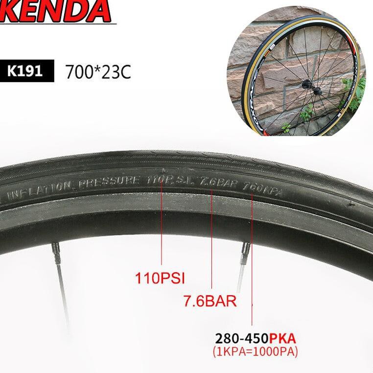 Ban Luar Sepeda Kenda 700 x 23c Sepeda Balap Roadbike Balap Fixie Fixed Gear C69T