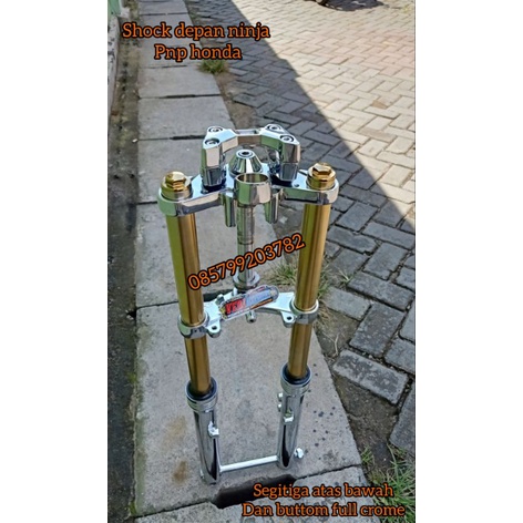 Sok skok shock depan ninja as gold pnp honda full crom celup terbaik