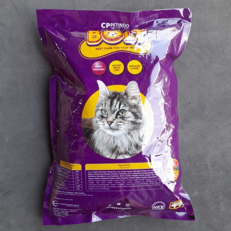 Bolt Cat Tuna Kible Ikan 800gr makanan kucing