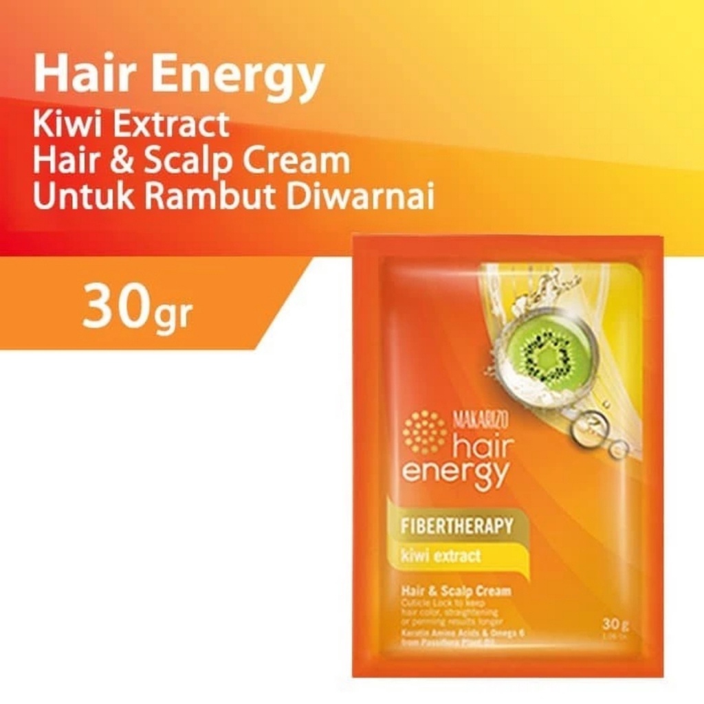 Makarizo Hair Energy Hair &amp; Scalp Creambath Kiwi 30 ML