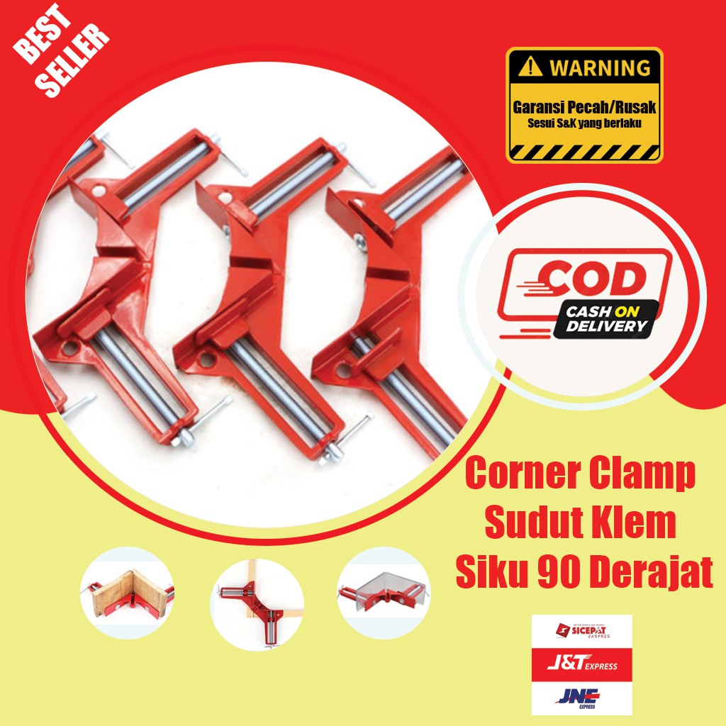 ORIGINAL Klem mitre /Clamp corner/Klem sudut siku/Klem Siku Sudut/Penjepit Siku sudut/Corner clamp 3