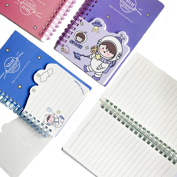 

Berkualitas Notes Lucu Space Travel Hemat