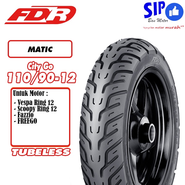 Ban motor matic FDR City Go 110 90 12 Tubeless