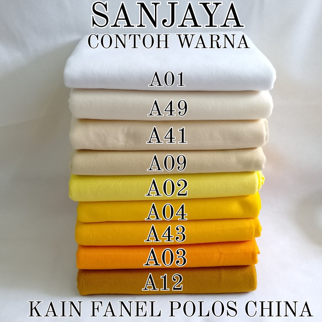 (PART 1) KAIN FLANEL / KAIN FANEL ROLL / KAIN WARNA WARNI / KAIN FANEL POLOS CHINA PER 1 ROLL