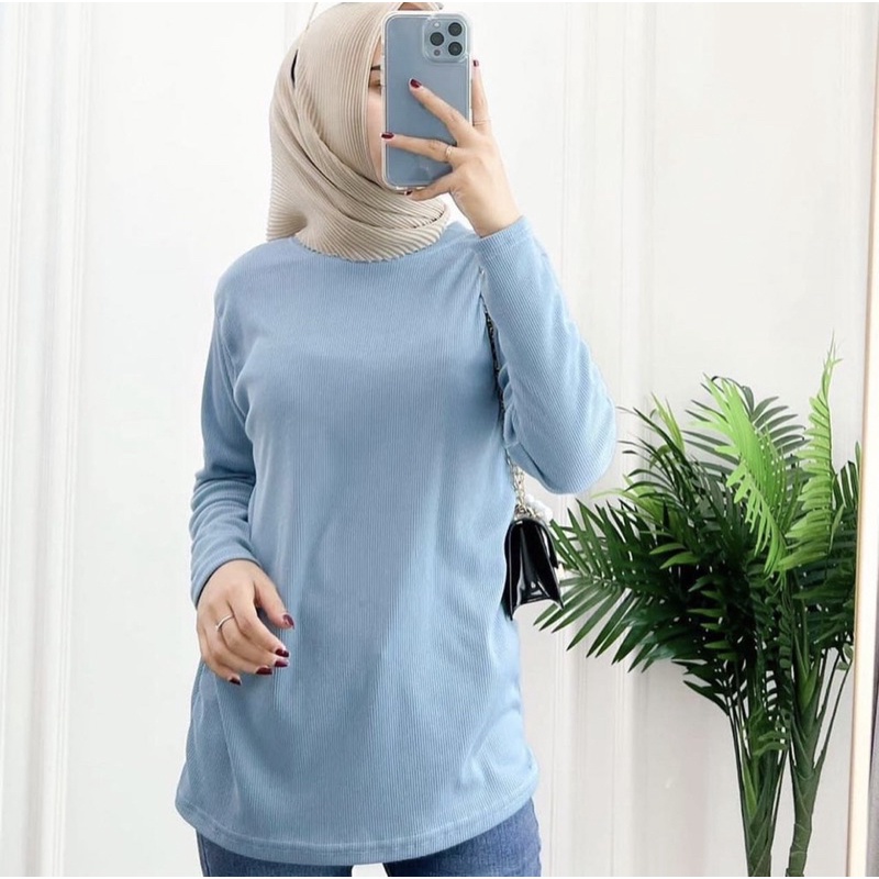 Zura Blouse- Atasan Wanita Blouse Kaos Premium Allsize