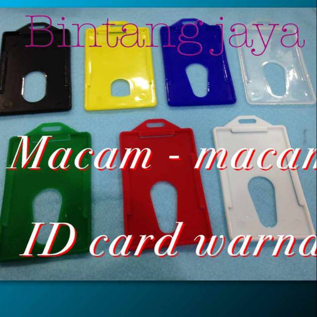 

Kesing ID Card Name Tag Case ID Card Bahan Plastik Satuan Banyak Pilihan Warna