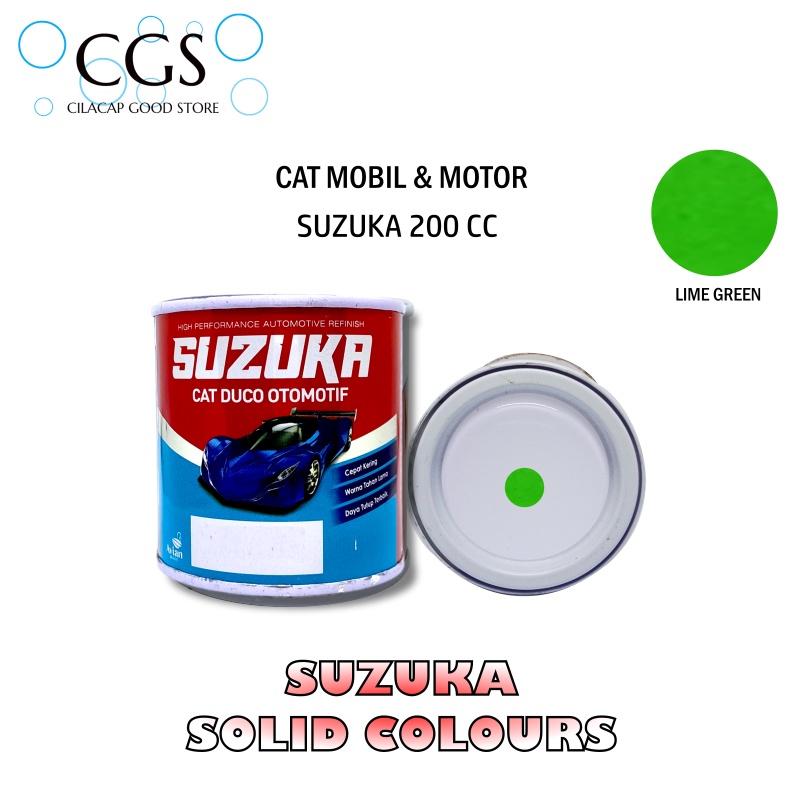 Cat Suzuka LIME GREEN S500 200cc - cat motor hijau - suzuka s500 - cat mobil hijau - cat hijau cerah