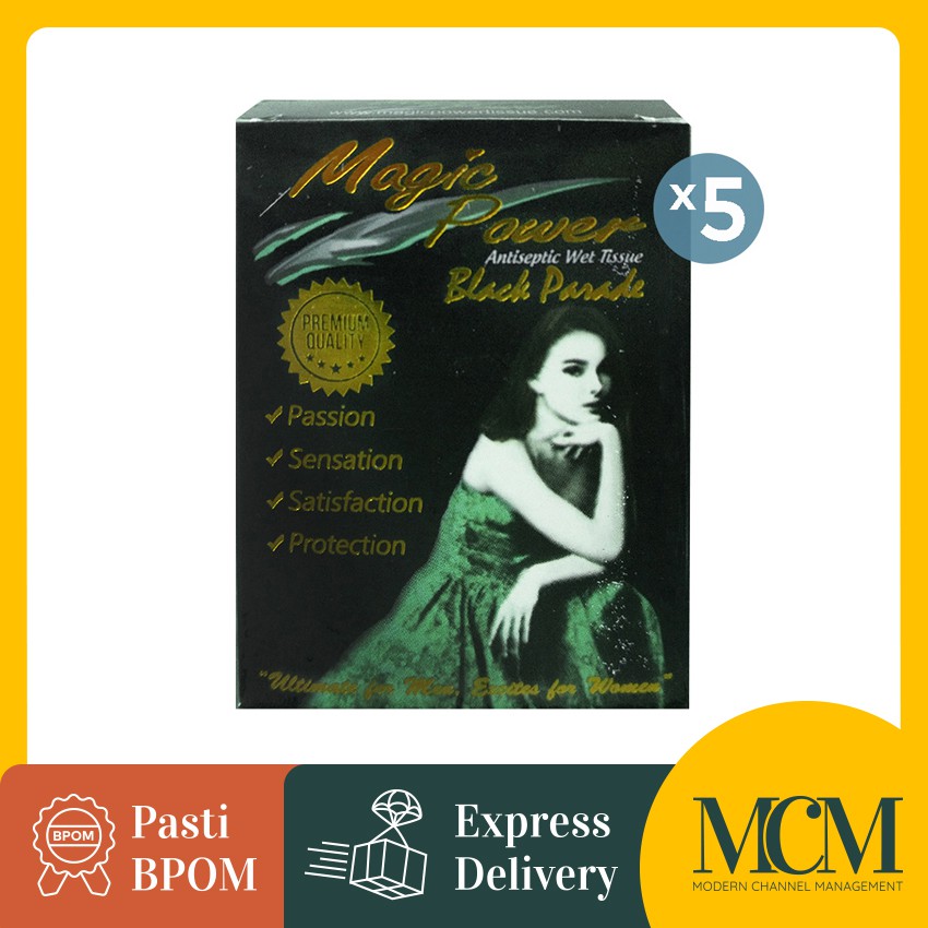 Tisu Magic Magic Power Tissue Black Parade Pack - 5 Pack