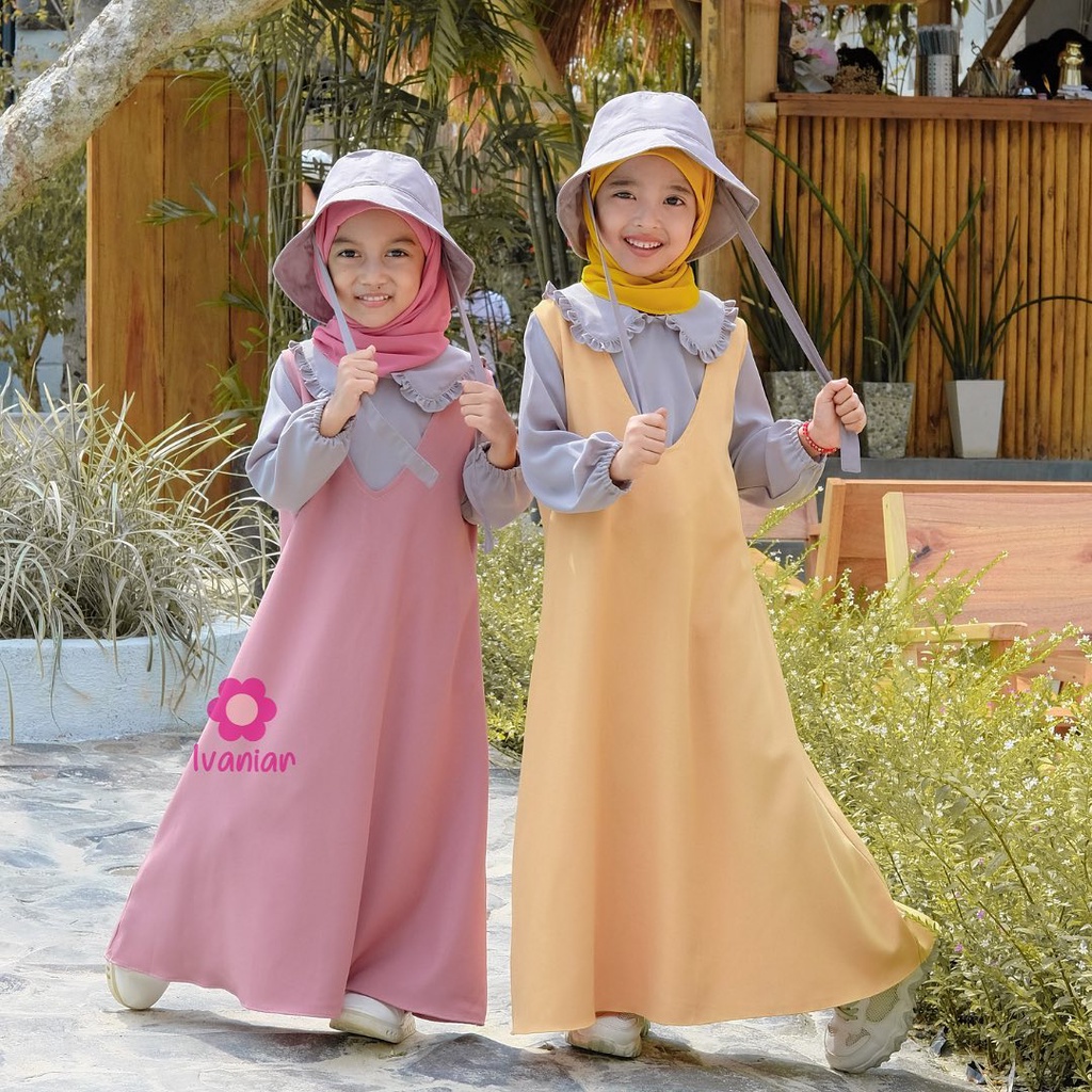 Bugenvil Dress/ Gamis Anak By Ivaniar