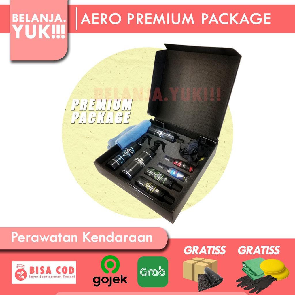 Paket Lengkap AERO PACK PREMIUM (Aero Black, Guard, Glass, Sword, Wash, Vision, Cleanmax)