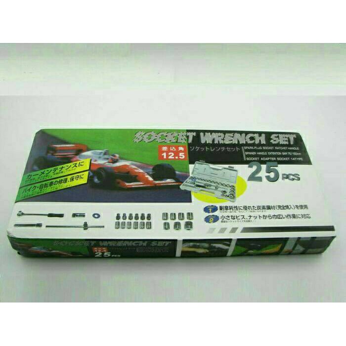 Kunci Socket Set 25 pcs / socket wrench set 25 pcs