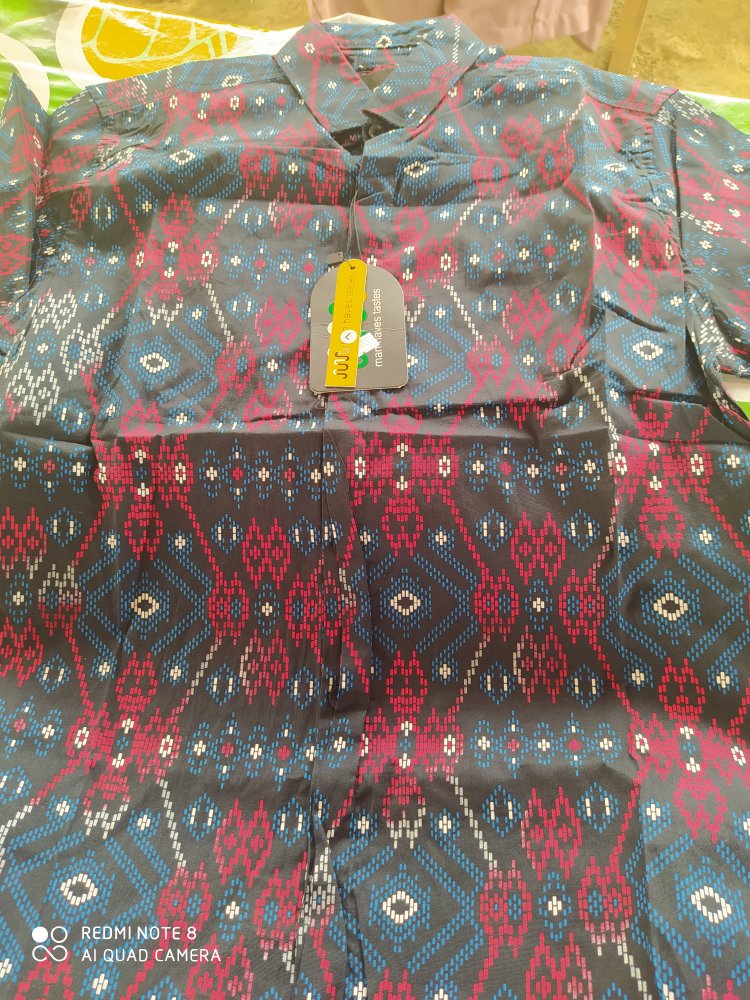 Kemeja Batik Lengan Pendek Kantoran Daffastore99