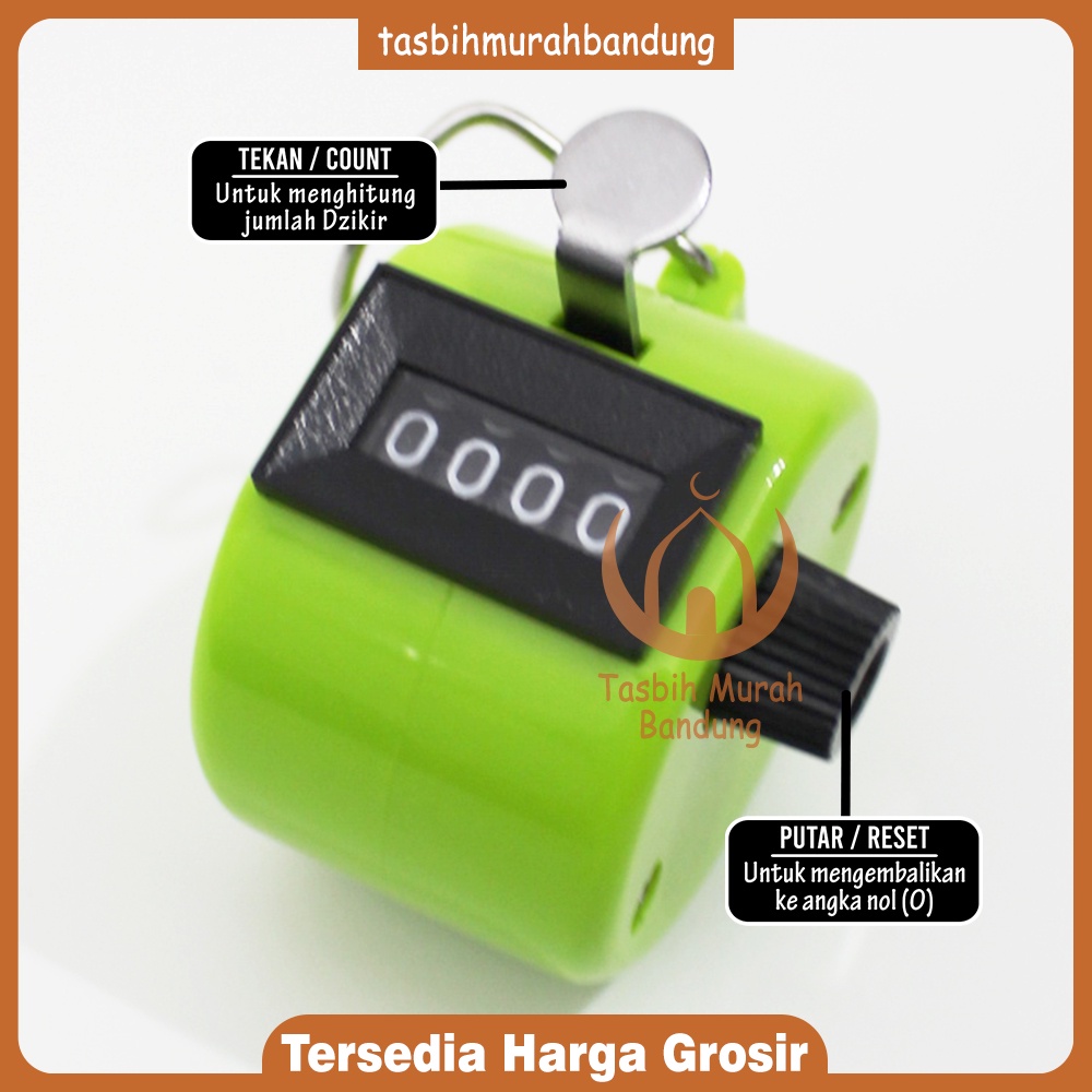TASBIH/ ALAT HITUNG PENGUNJUNG WARNA WARNI STAINLESS