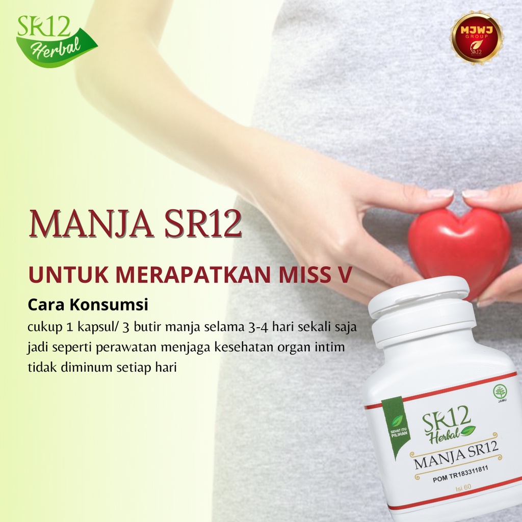 MANJAKANI SR12 HERBAL AMPUH ATASI KEPUTIHAN / MERAPATKAN MISS V / MELANCARKAN  HAID / PROMIL / KISTA