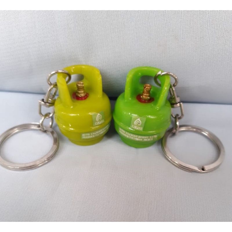 Gantungan kunci miniatur tabung gas
