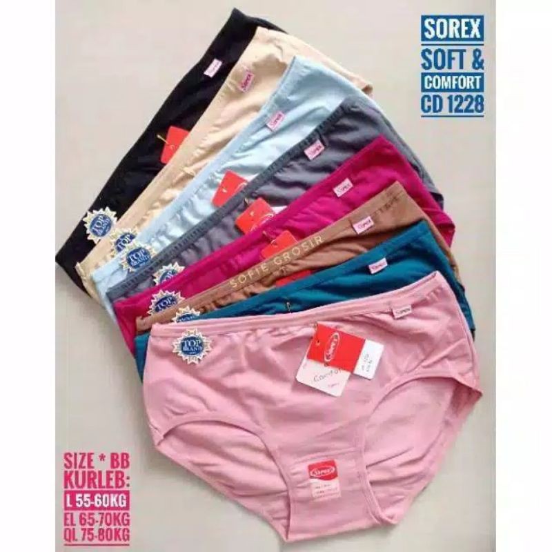 CD WANITA MINI SOREK 1228 KATUN SOFT | CELANA DALAM