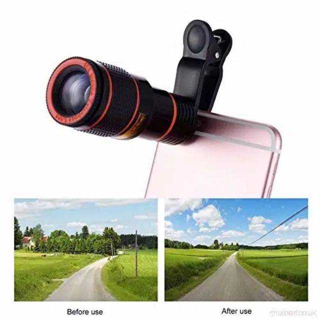 Teleskop Handphone 8 x Telephoto Magnified Zoom / Teropong Premium