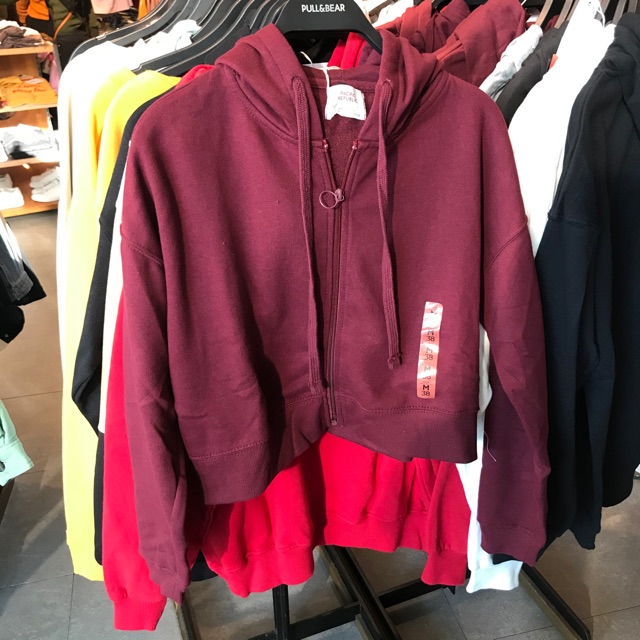 Hoodie Pull&Bear woman Crop SALE