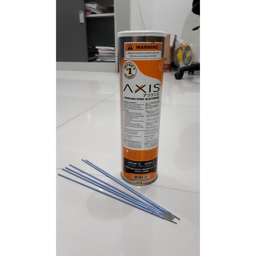 Kawat Las Stainless Steel 2.6mmx300 AXIS Kawat Las Stainless Steel 2.6 MM (12 PCS)