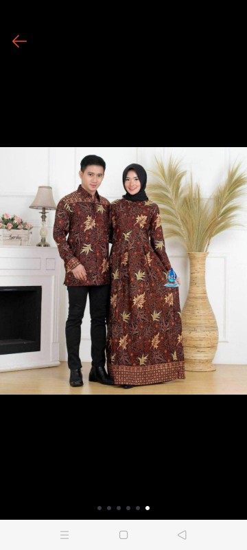 Maura Couple - Sania Ruffle Batik Couple Ori Ndoro Jowi Garansi Termurah Shopee -