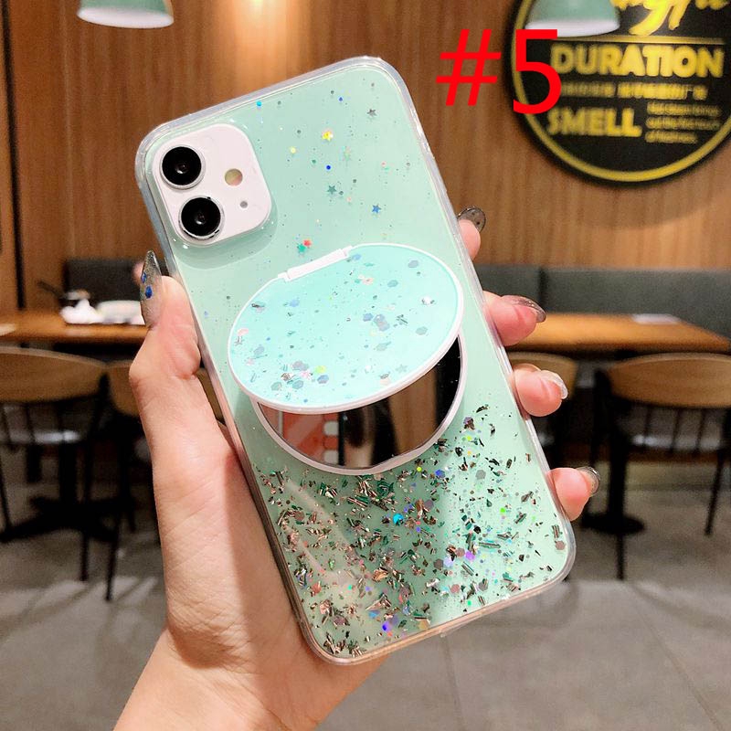 FTD Round Mirror Case Xiaomi Redmi 8 Note 7 8 Pro 9 Glitter Casing SAMSUNG A11 A20S A50 A30S A50S A51