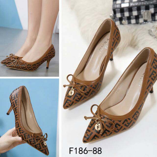 *FENDI RIBBON ELEGANCE LUXURY HEELS F186-88*
WB*