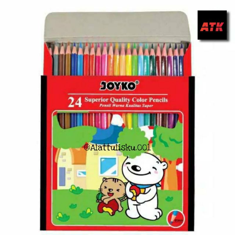 

Pensil Warna 24 Panjang Color Pencil Joyko