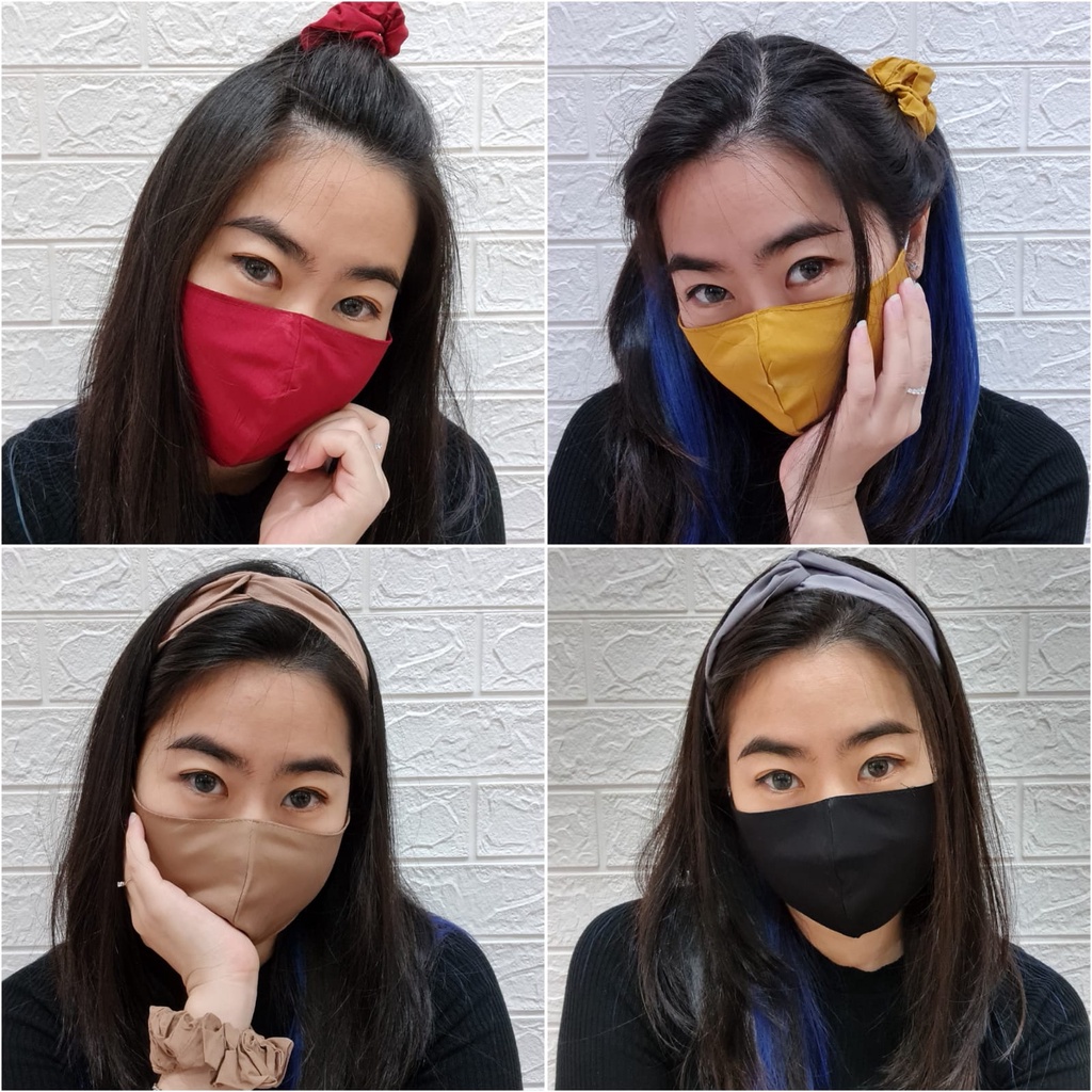 serba goceng 5000 bandana masker scrunchies kunciran gelang pouch