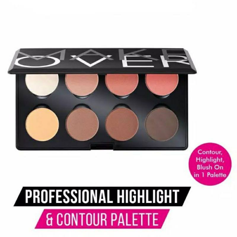 MAKE OVER Professional Highlight &amp; Contour Palette 8 x 3.5g