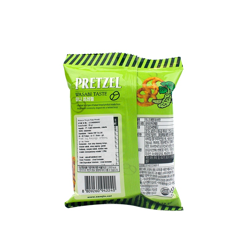 KKV - SAMJIN PRETZEL STIR FRIED SNACK SEAFOOD / WASABI 85g