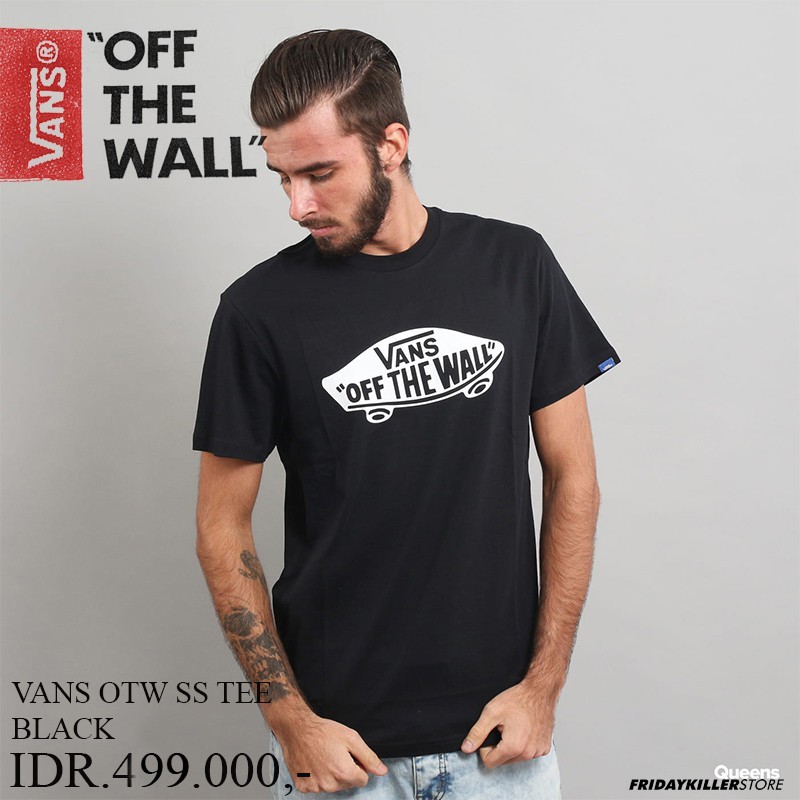 KAOS VANS OFF THE WALL | VANS OTW SS TEE BLACK