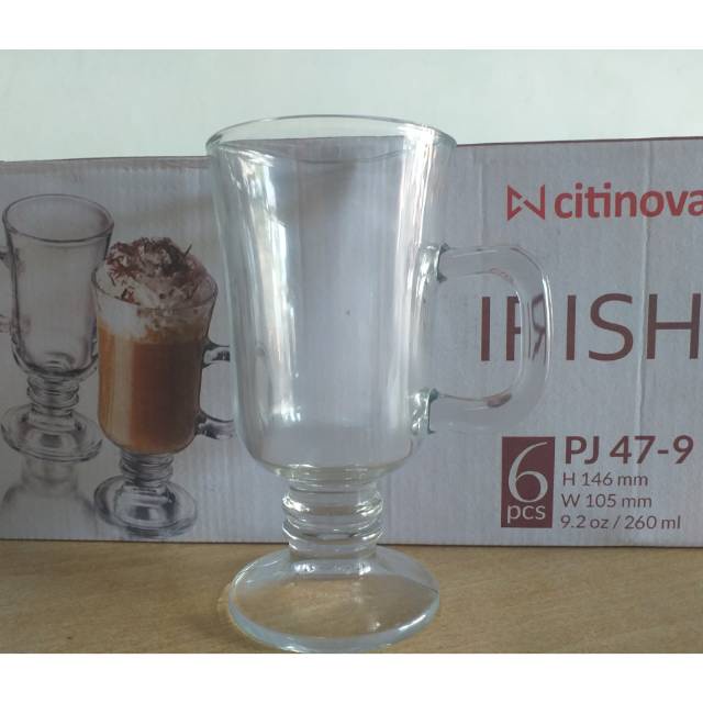 Gelas Minum Kaca Irish Citinova 1 pcs