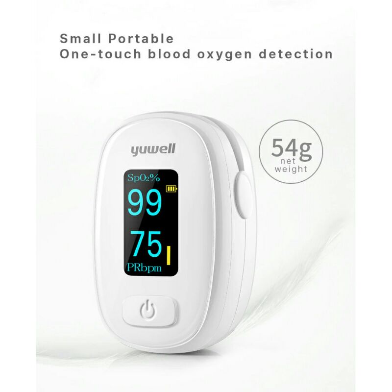 Yuwell Alat Pengukur Detak Jantung Kadar Oksigen Fingertip Pulse Oximeter YX306