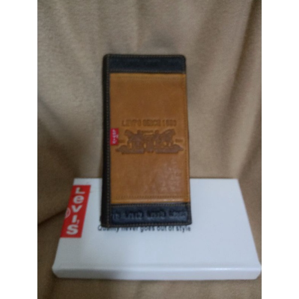 Dompet Panjang Kulit Asli Pria Wanita Branded LEVIS LV7700